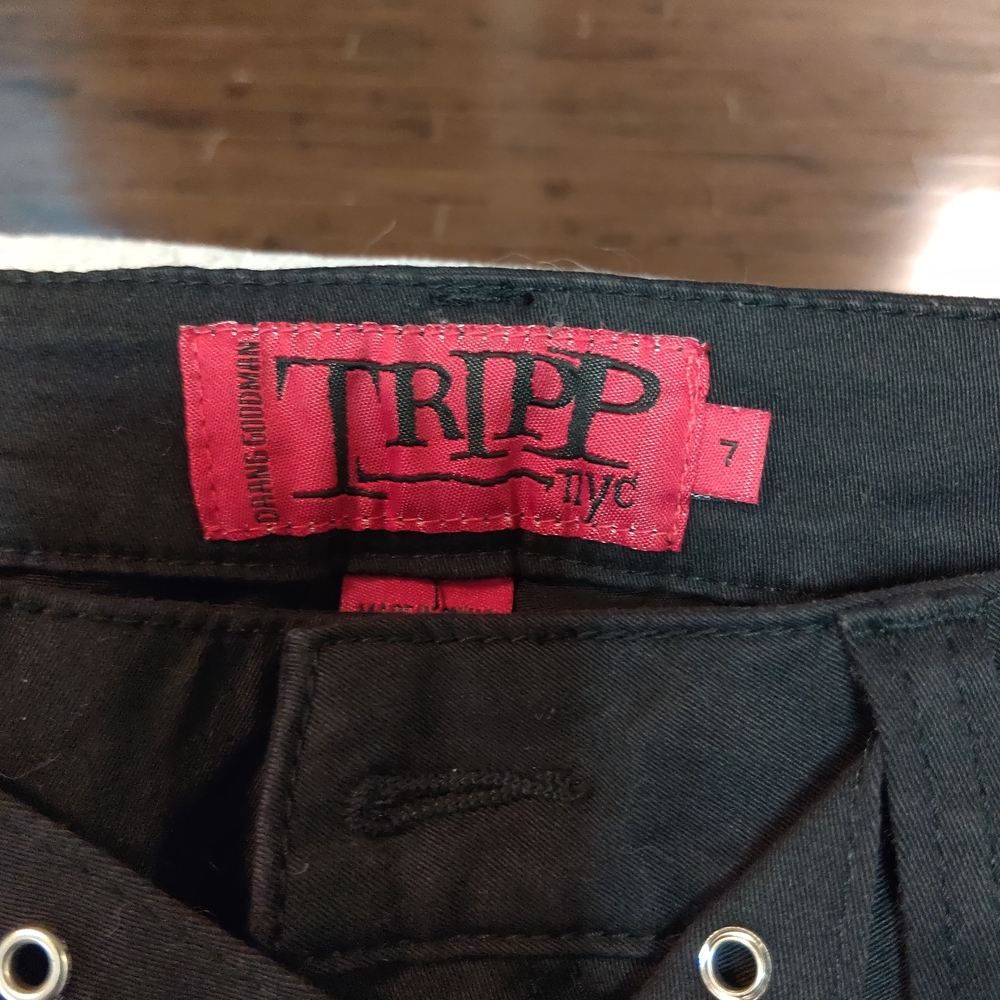 Tripp NYC Black and Red Detail Pants